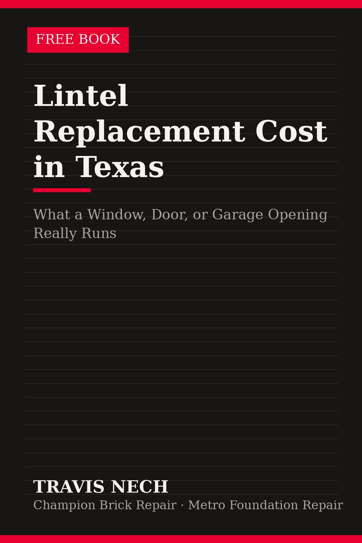 Lintel Replacement Cost in Texas cover