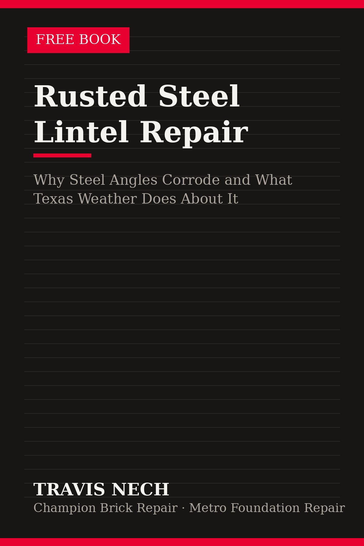 Rusted Steel Lintel Repair cover
