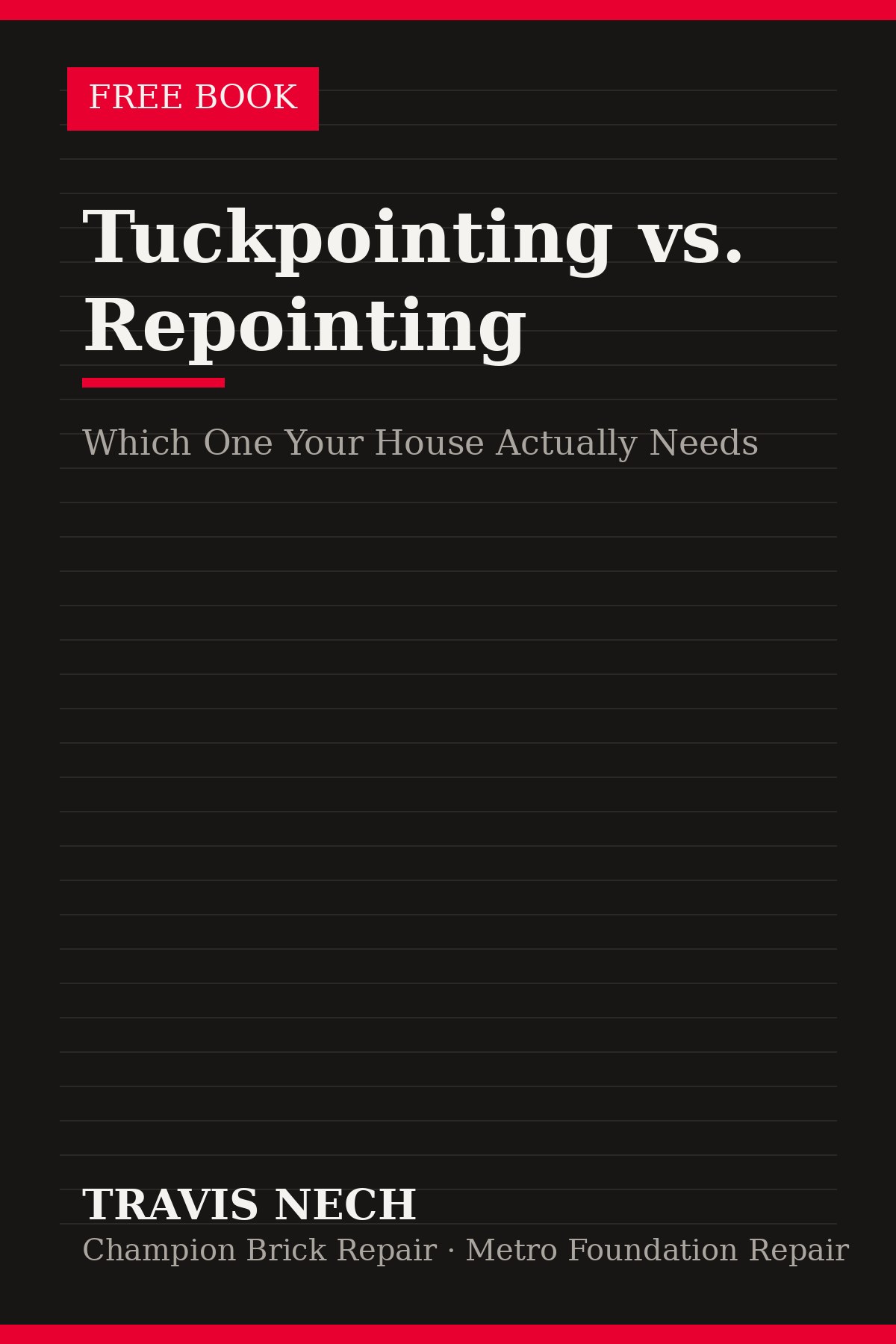 Tuckpointing vs. Repointing cover